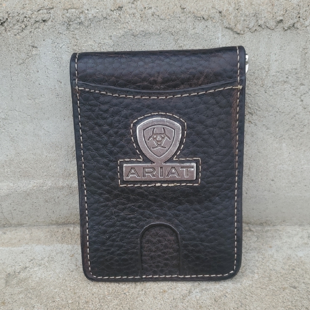 Ariat Black Leather Card Holder